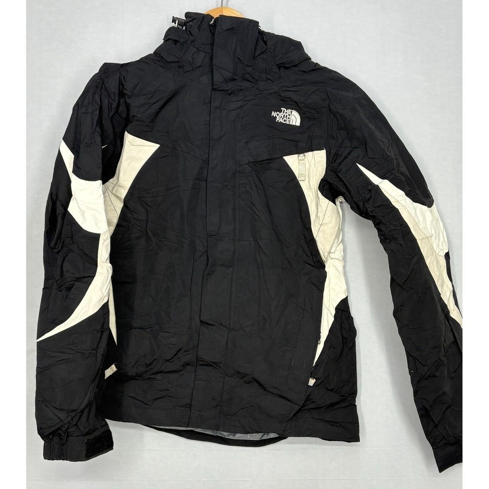 The‎ North Face Hyvent Parker Jacket Womens Black Full Zip Snap Hooded Outdoor S